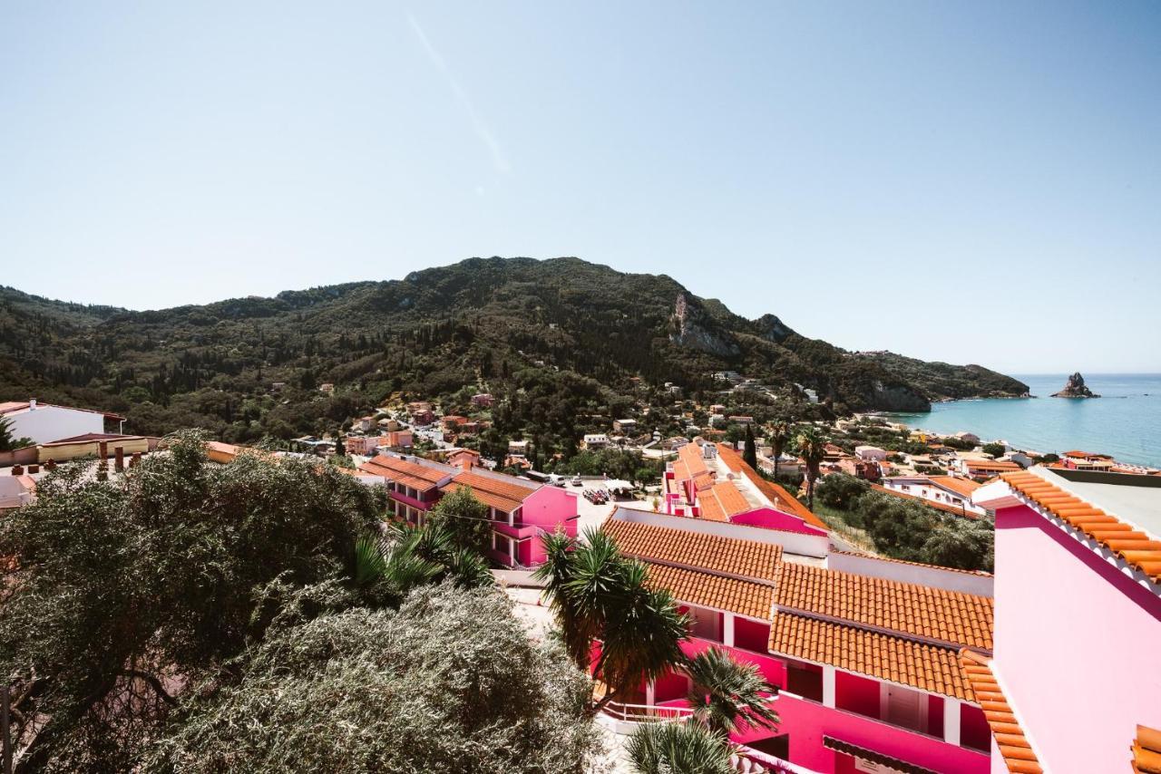 The Pink Palace Hostel Agios Gordios  Dış mekan fotoğraf
